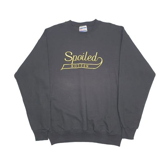 Hanes Spoiled Rotten Crewneck M Black