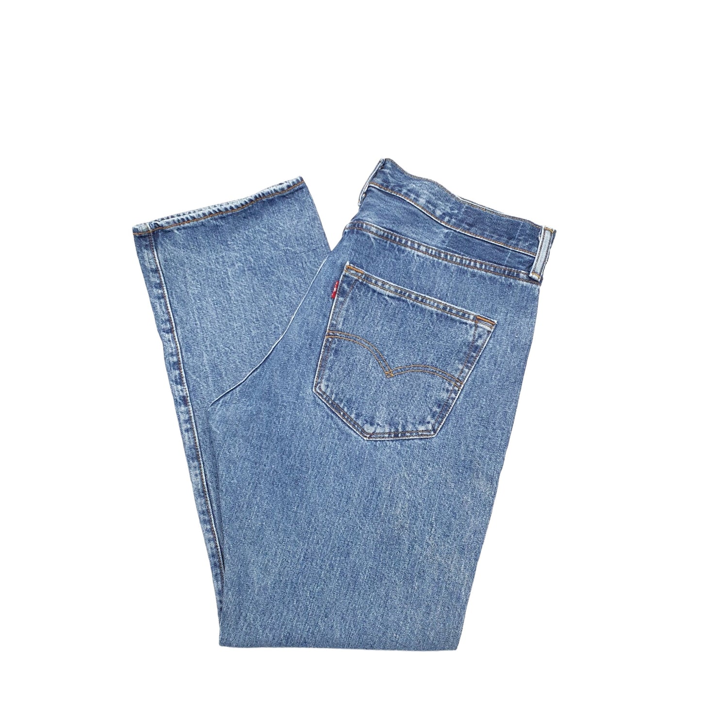 Levis Straight Straight Fit Jeans W36 L29 Blue
