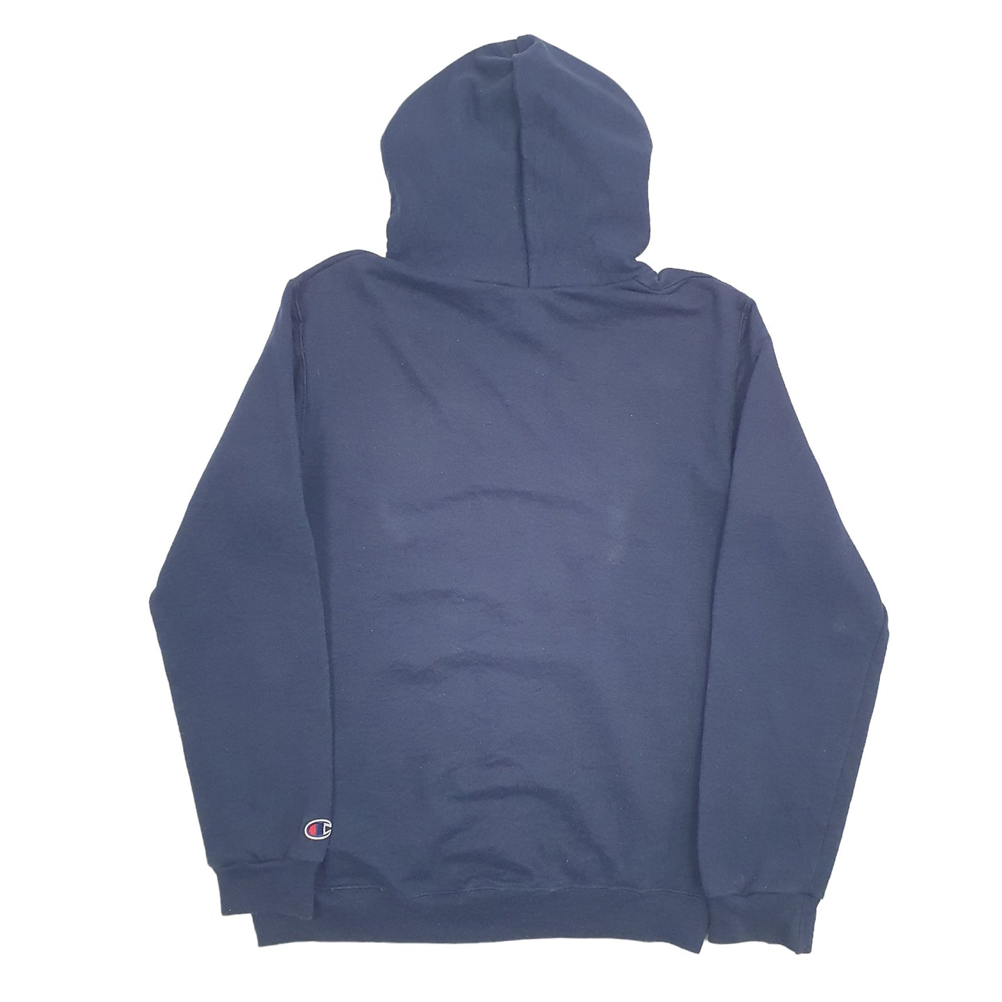 Mens Navy Champion Spellout Hoodie Jumper