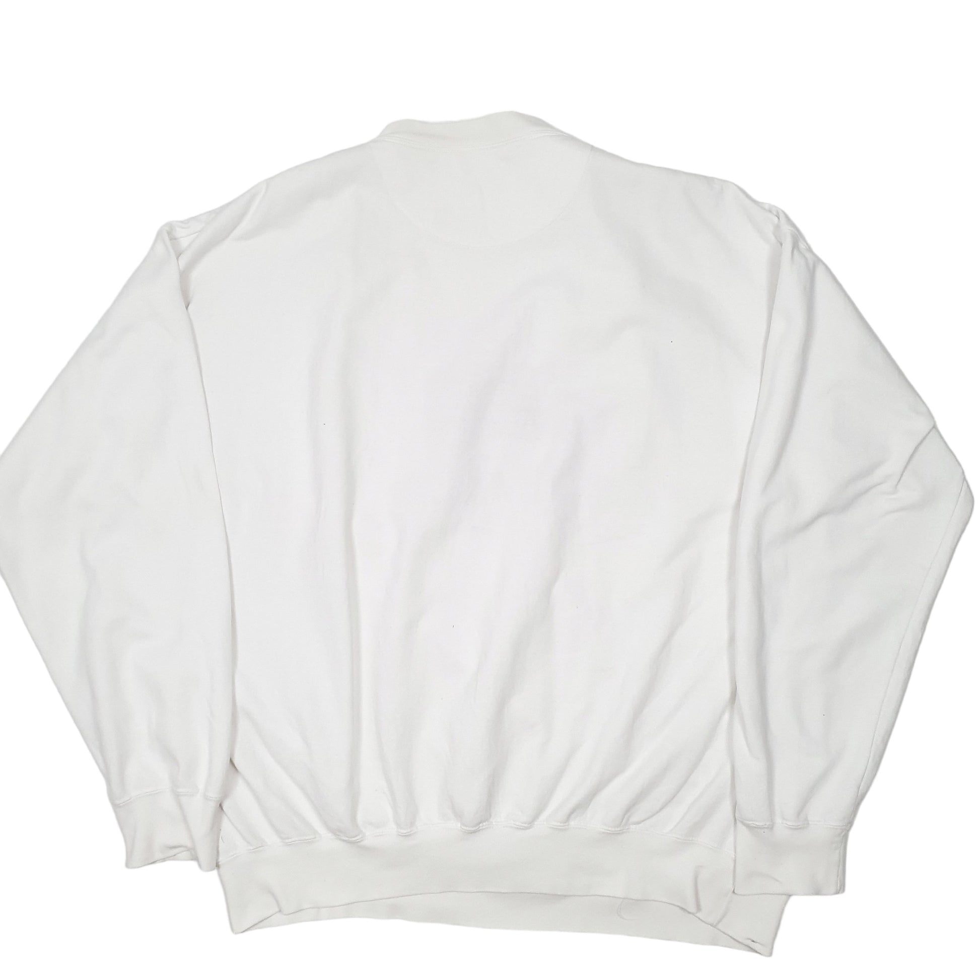 Mens White Chaps Ralph Lauren Sweatshirt Tall Crewneck Jumper