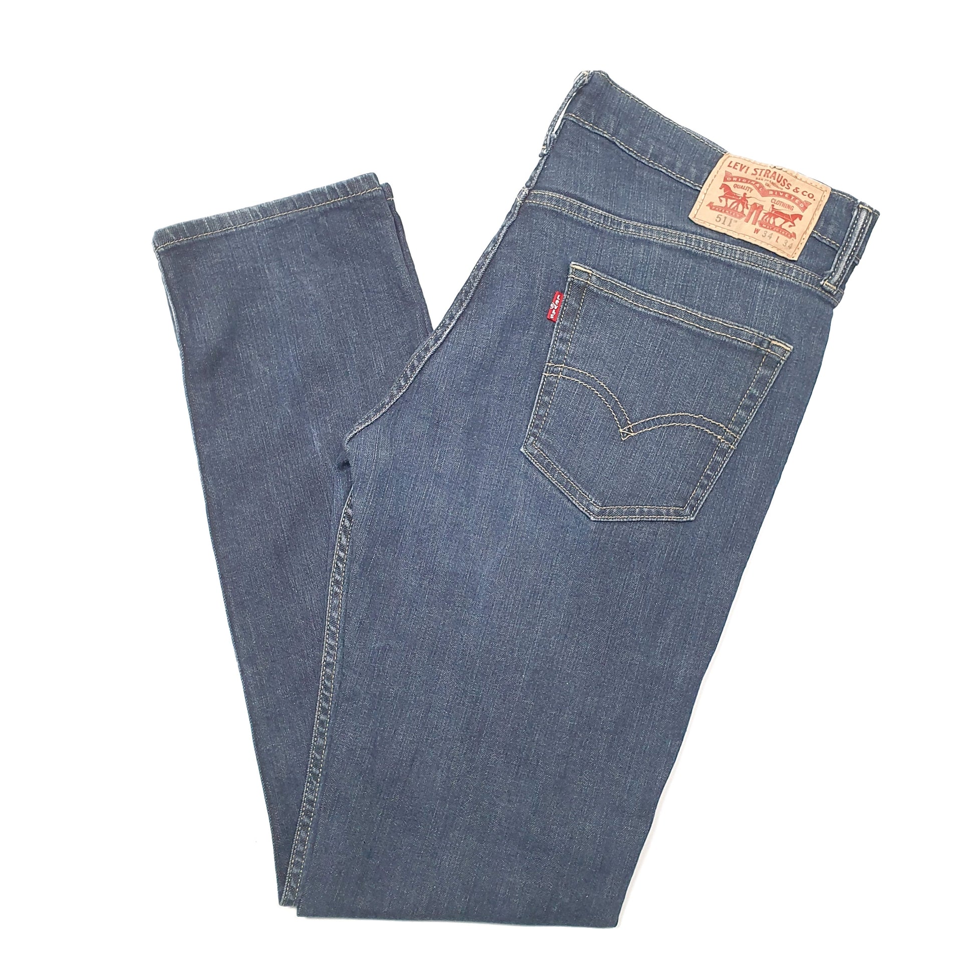 Levis 511 Slim Fit Jeans W34 L32 Blue