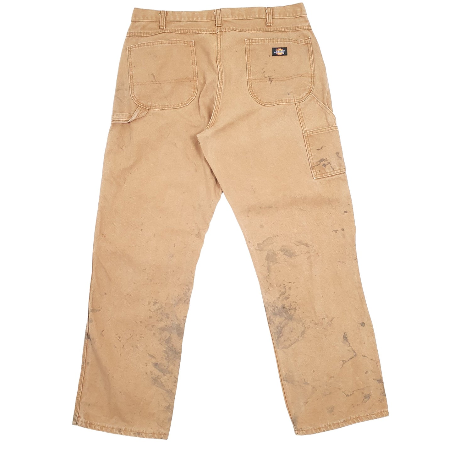 Mens Dickies Brown Carpenter Trousers W38 L31 Brown