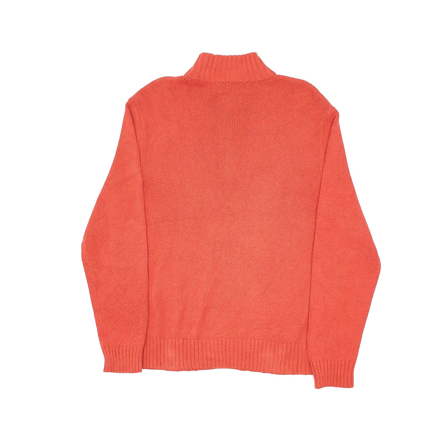 Polo Ralph Lauren Knit Quarter Zip L Orange