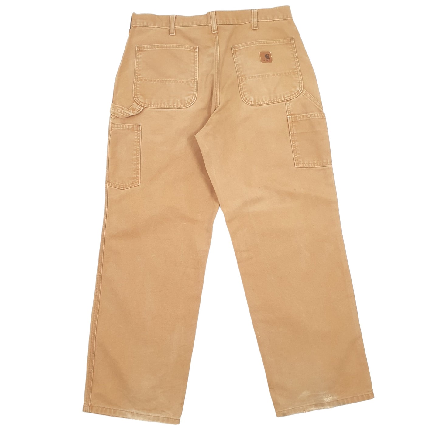 Mens Carhartt Brown Carpenter Trousers W34 L30 Brown