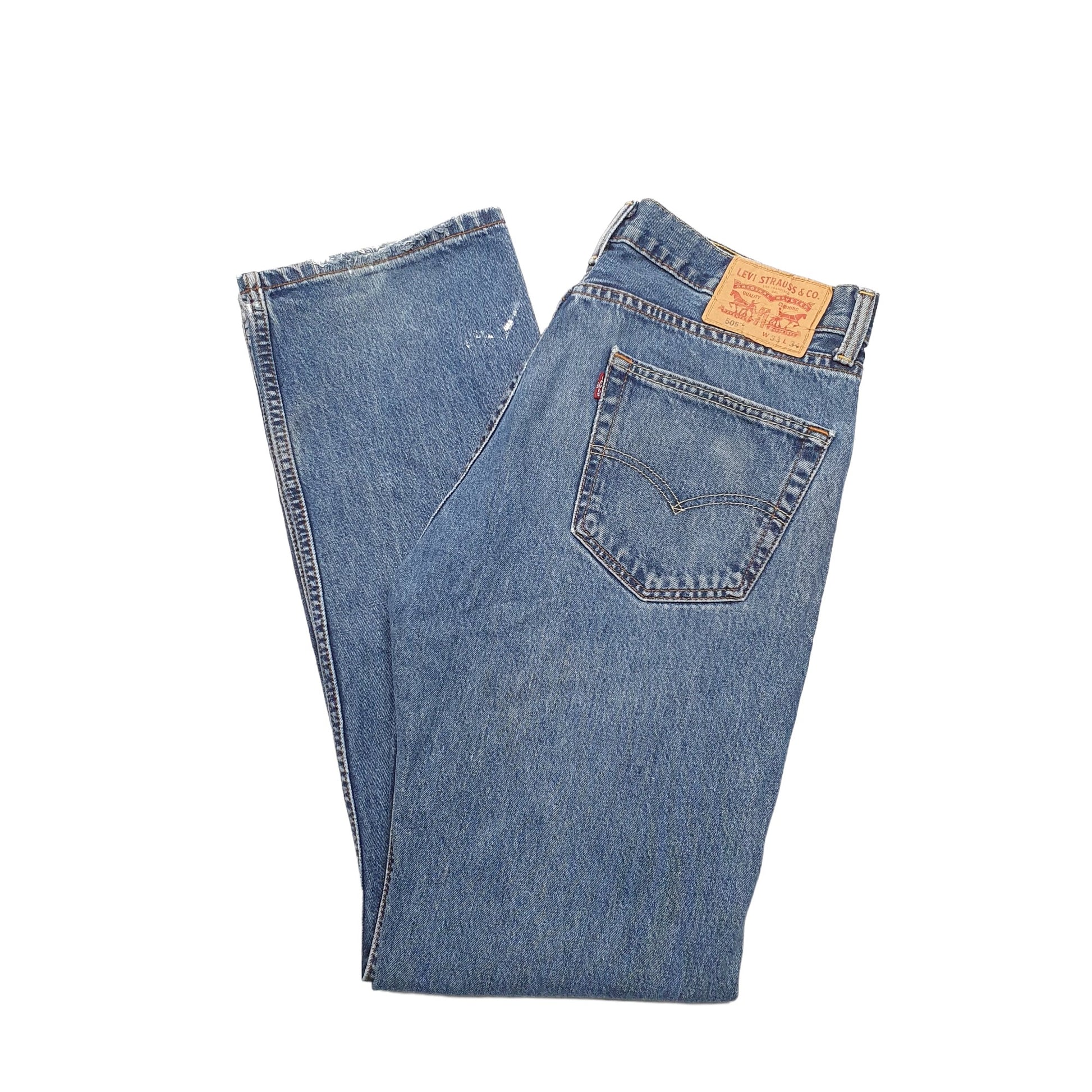 Levis 505 Regular Fit Jeans W33 L34 Blue