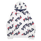 Mens White Fila Spellout Hoodie Jumper