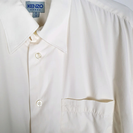 Kenzo Short Sleeve Regular Fit Shirt Cream