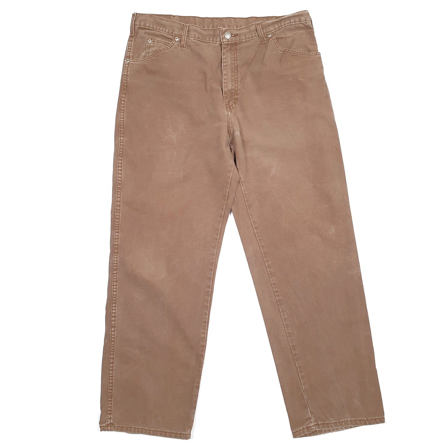 Mens Dickies Brown Carpenter Trousers W36 L30 Brown