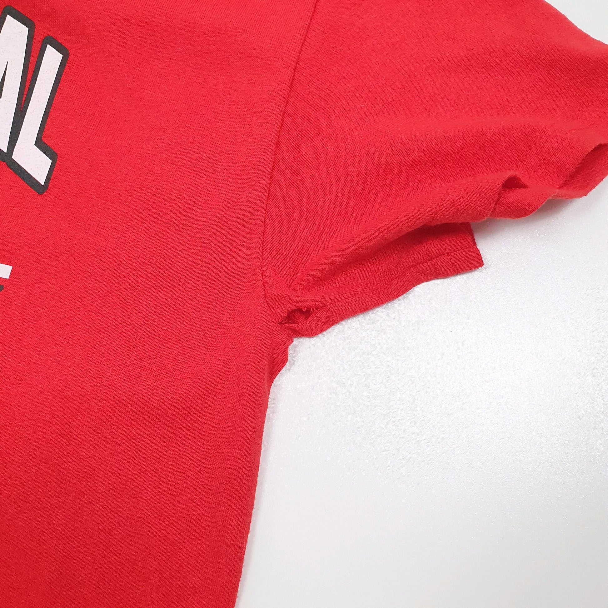 Gildan USA Football Playoff Short Sleeve T Shirt Red