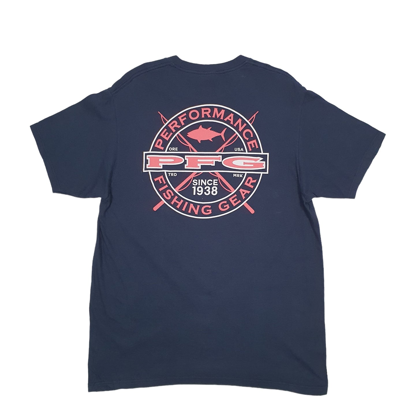 Mens Blue Columbia Sportswear  Short Sleeve T Shirt