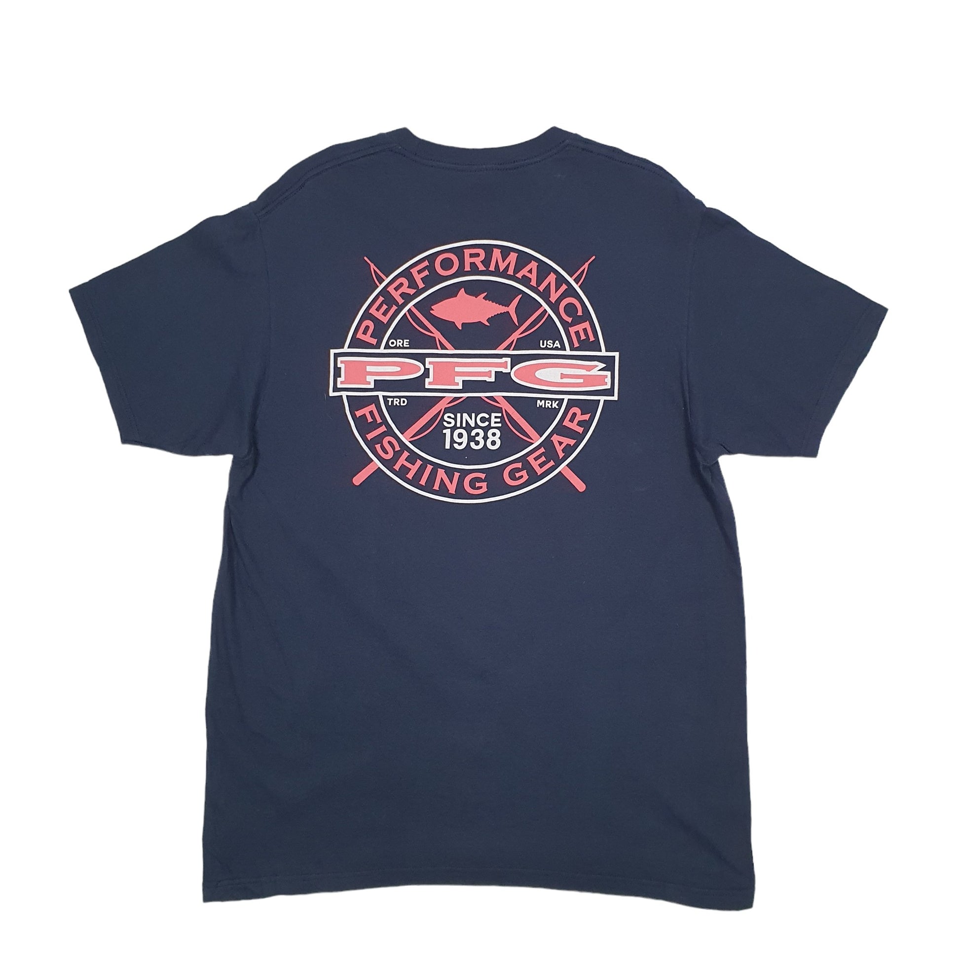 Mens Blue Columbia Sportswear  Short Sleeve T Shirt