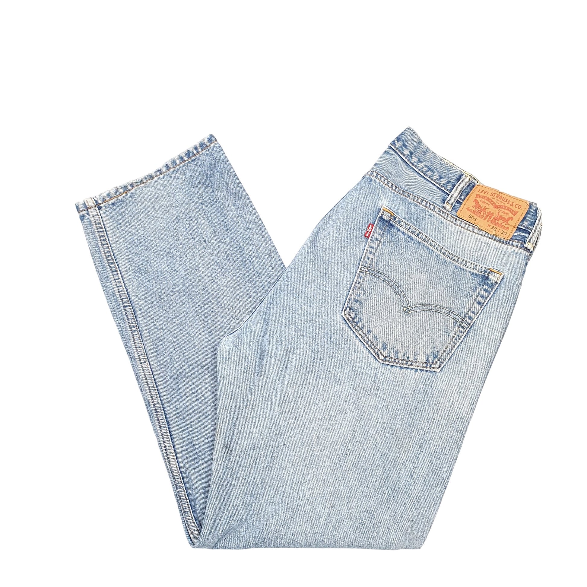 Mens Blue Levis  505 JeansW38 L30