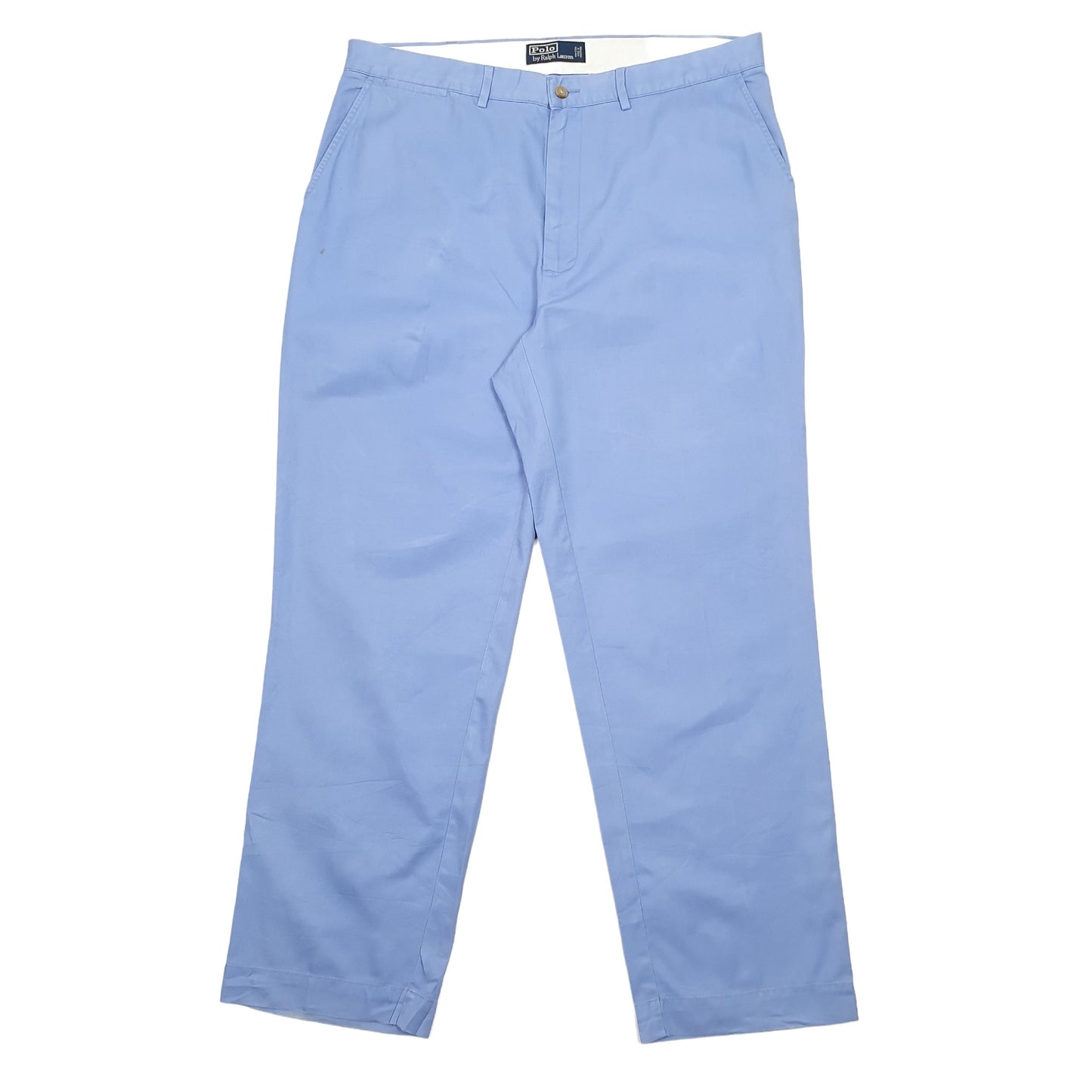 Mens Polo Ralph Lauren Blue Chino Trousers W36 L30 Blue