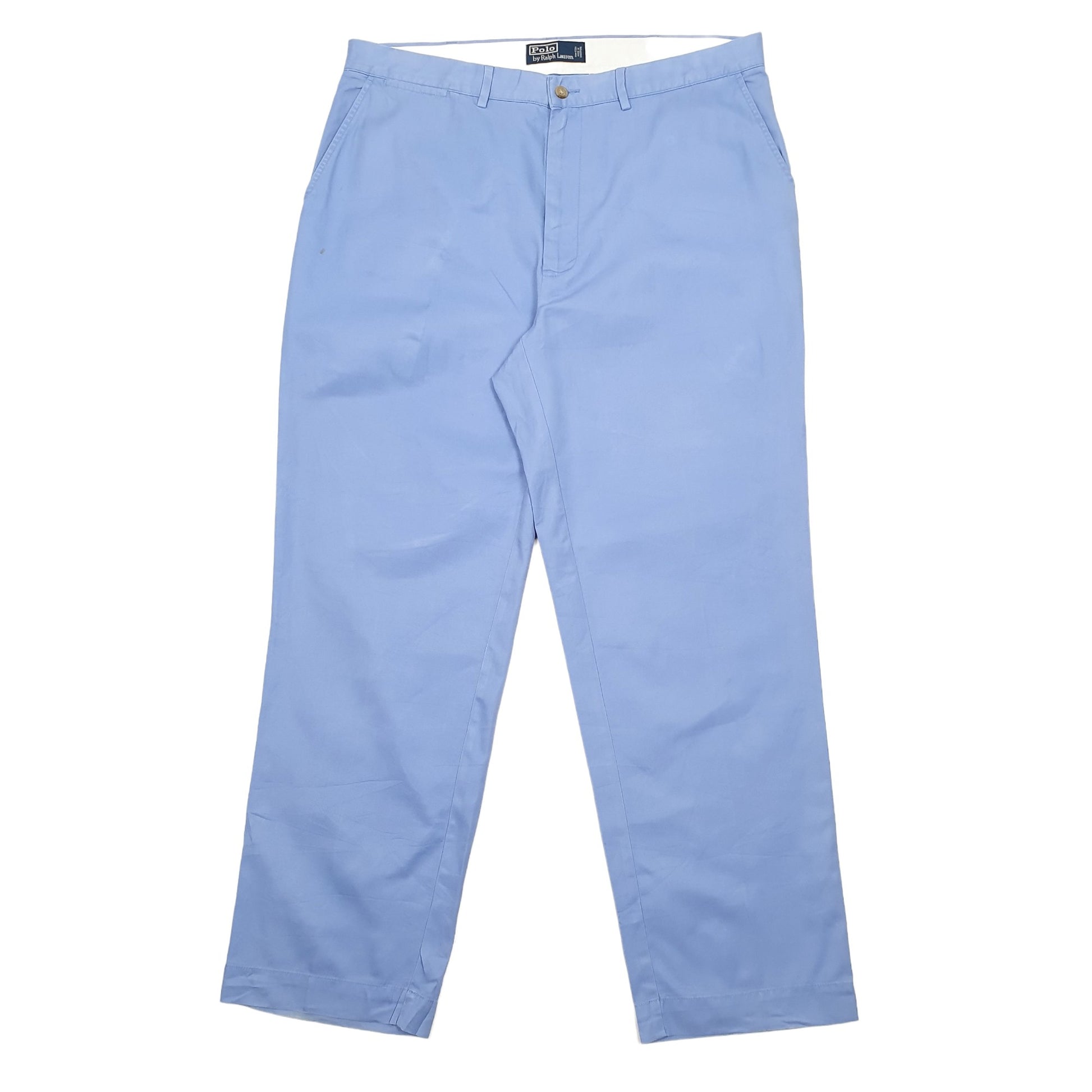 Mens Polo Ralph Lauren Blue Chino Trousers W36 L30 Blue