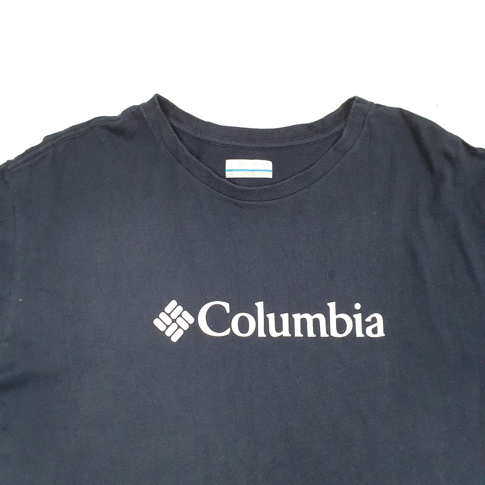 Mens Navy Columbia Sportswear  Short Sleeve T Shirt