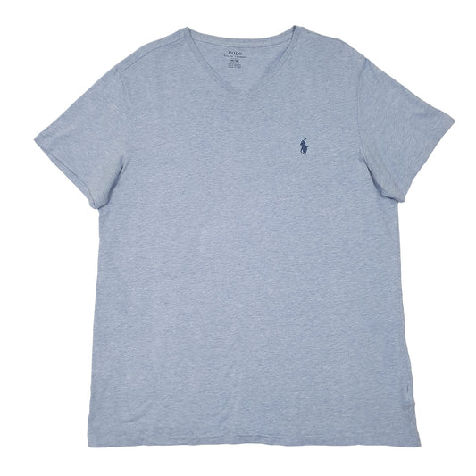 Mens Blue Ralph Lauren V Neck Polo Short Sleeve T Shirt