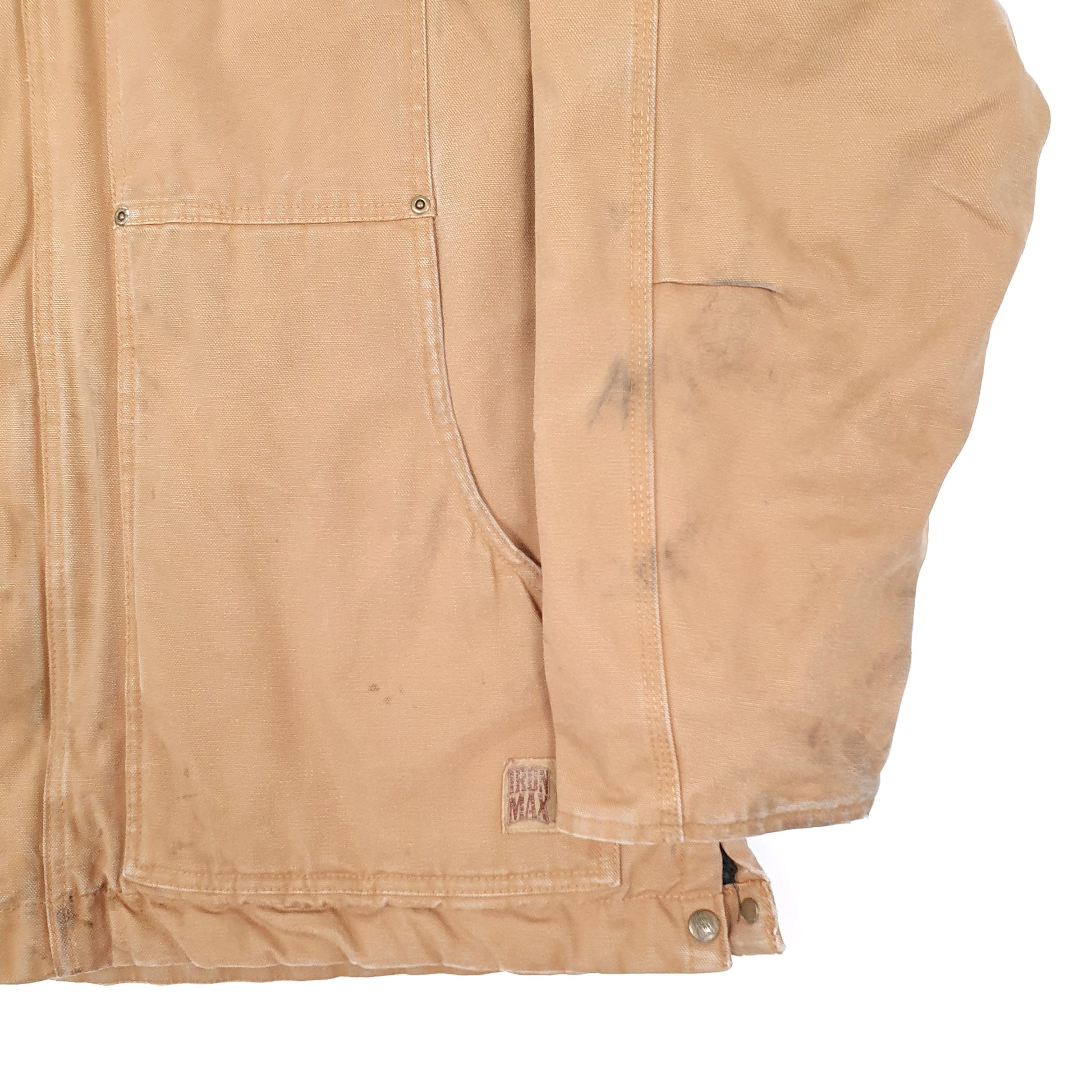 Mens Duck Iron Max Barn Chore Coat Quilted Workwear Jacket Coat