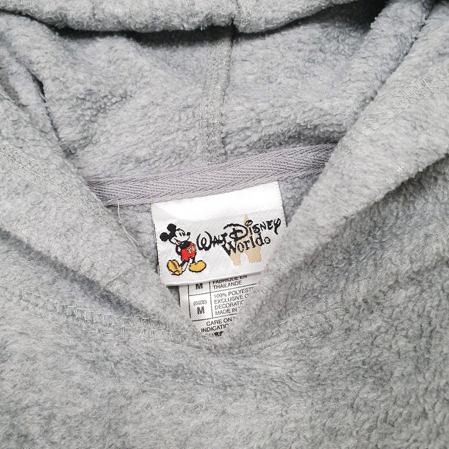 Mens Grey Disney World Mickey Donald Goofy Hoodie Jumper