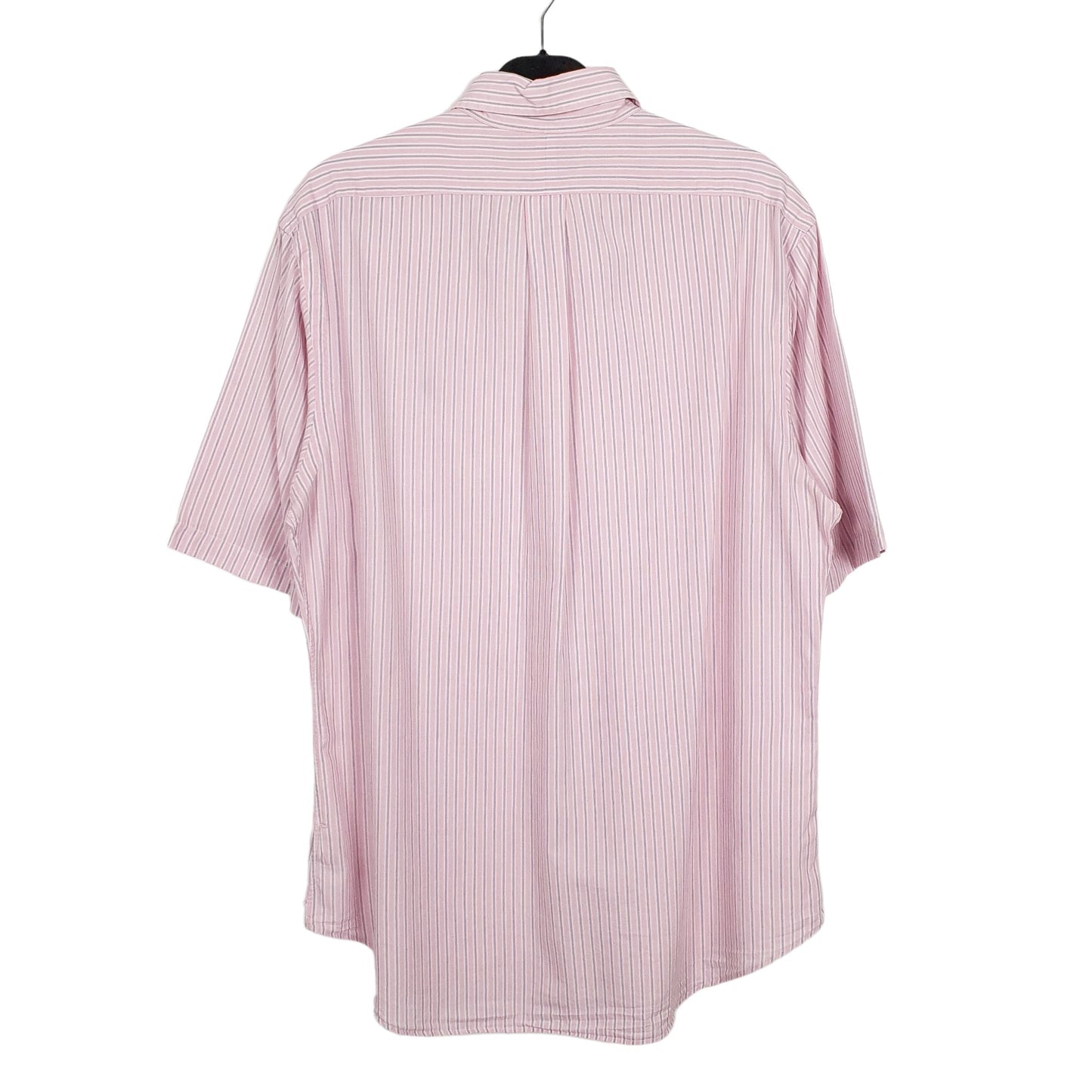 Ralph Lauren Short Sleeve Slim Fit Pinstripe Shirt Pink