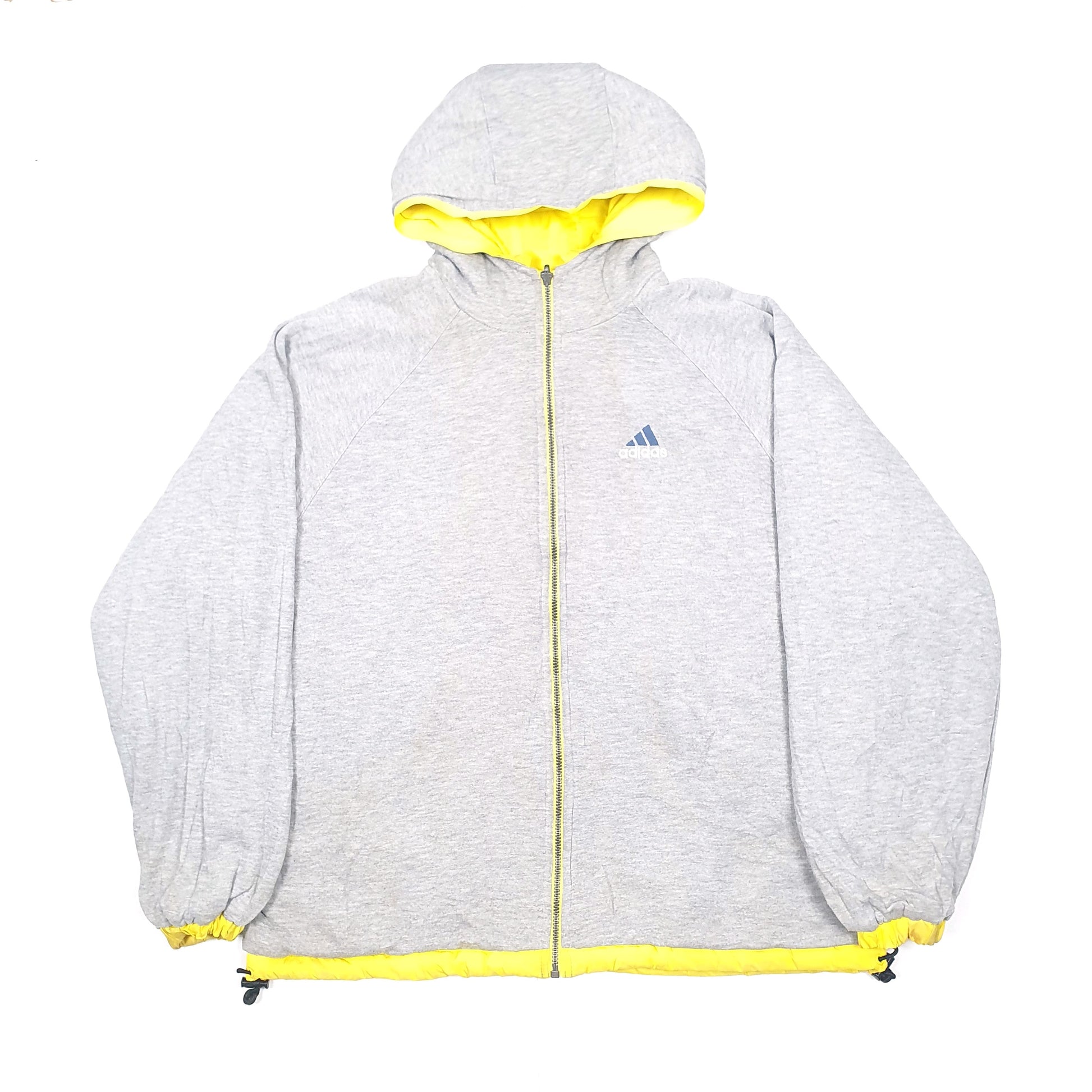 Mens Adidas Reversible Bomber Jacket Yellow