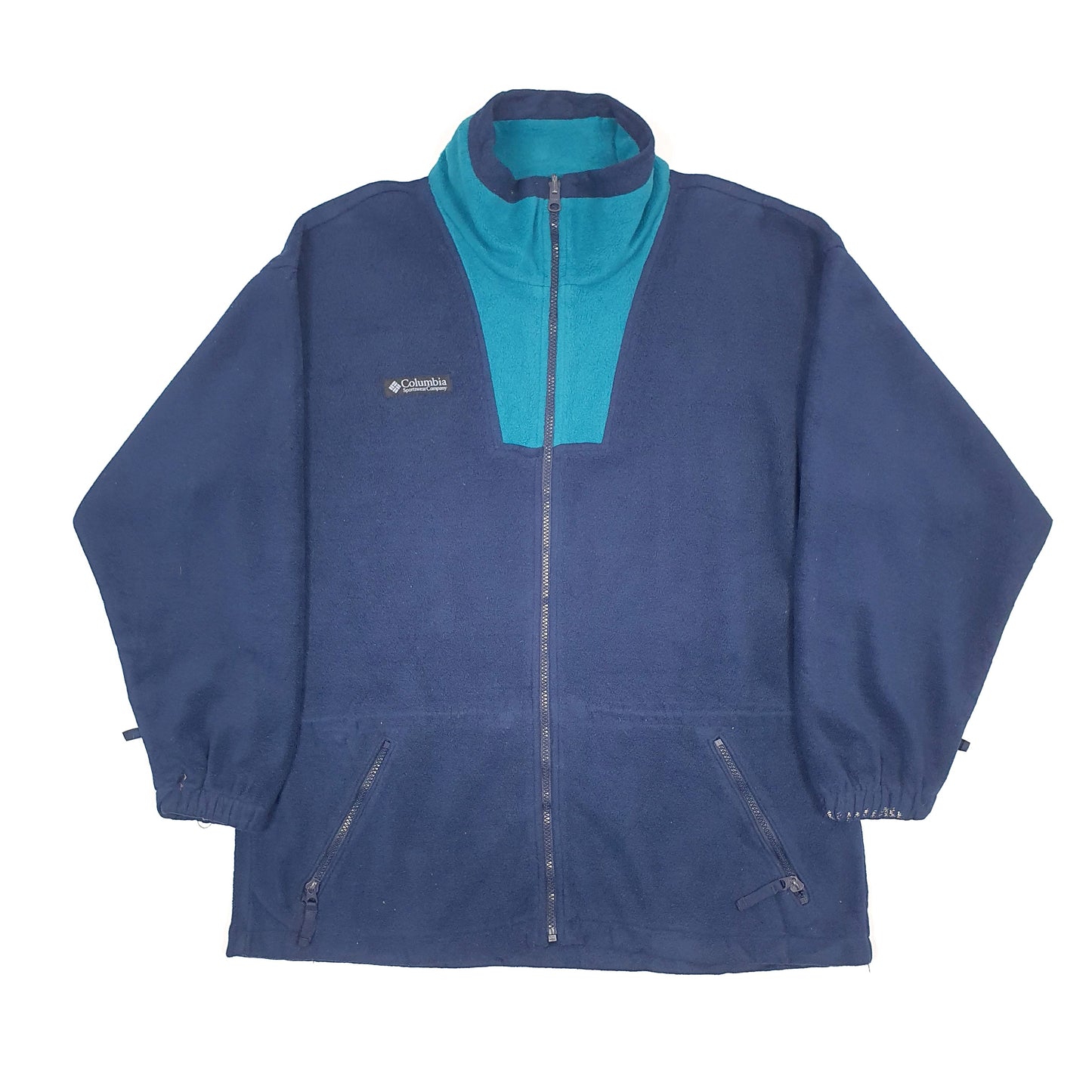 Columbia Sportswear Full Zip Fleece L Navy