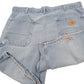 Mens Blue Carhartt Carpenter Workwear Denim Shorts