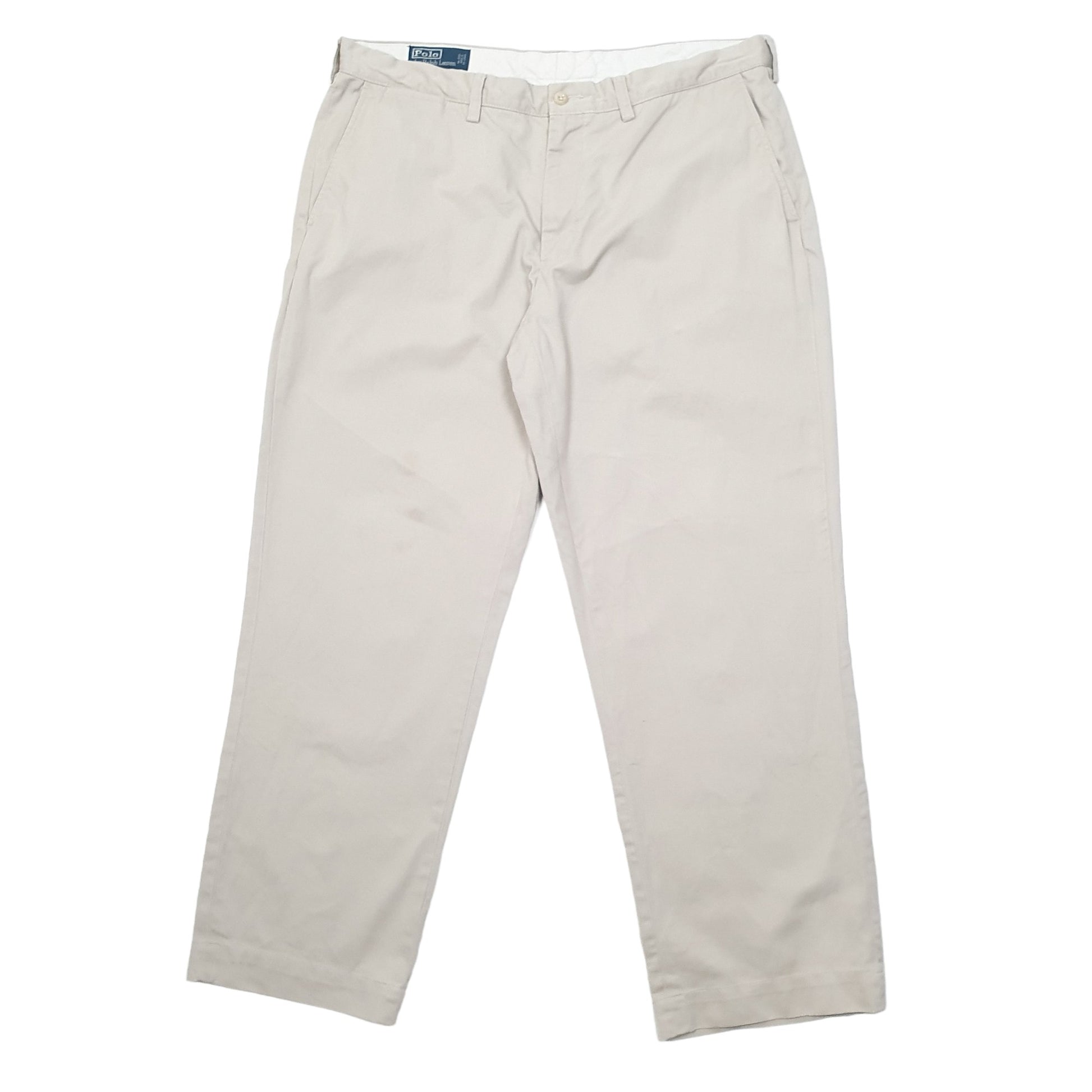 Mens Polo Ralph Lauren Cream Chino Trousers W38 L30 Cream