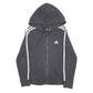 Womens Black Adidas  Full Zip Jumper