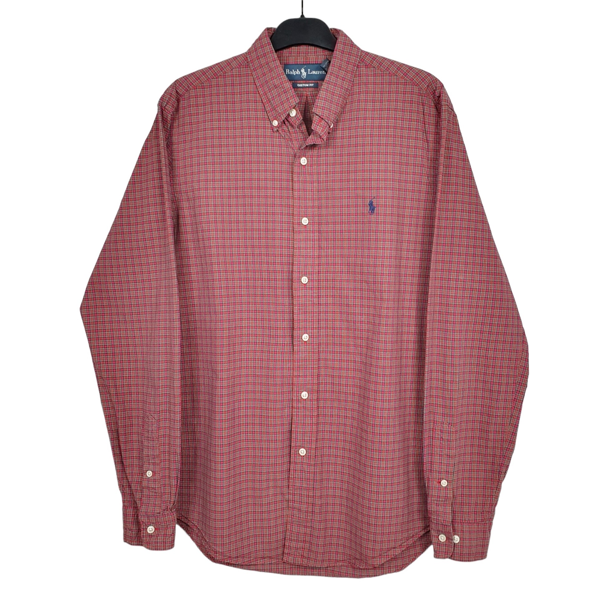 Mens Burgundy Ralph Lauren  Long Sleeve Shirt