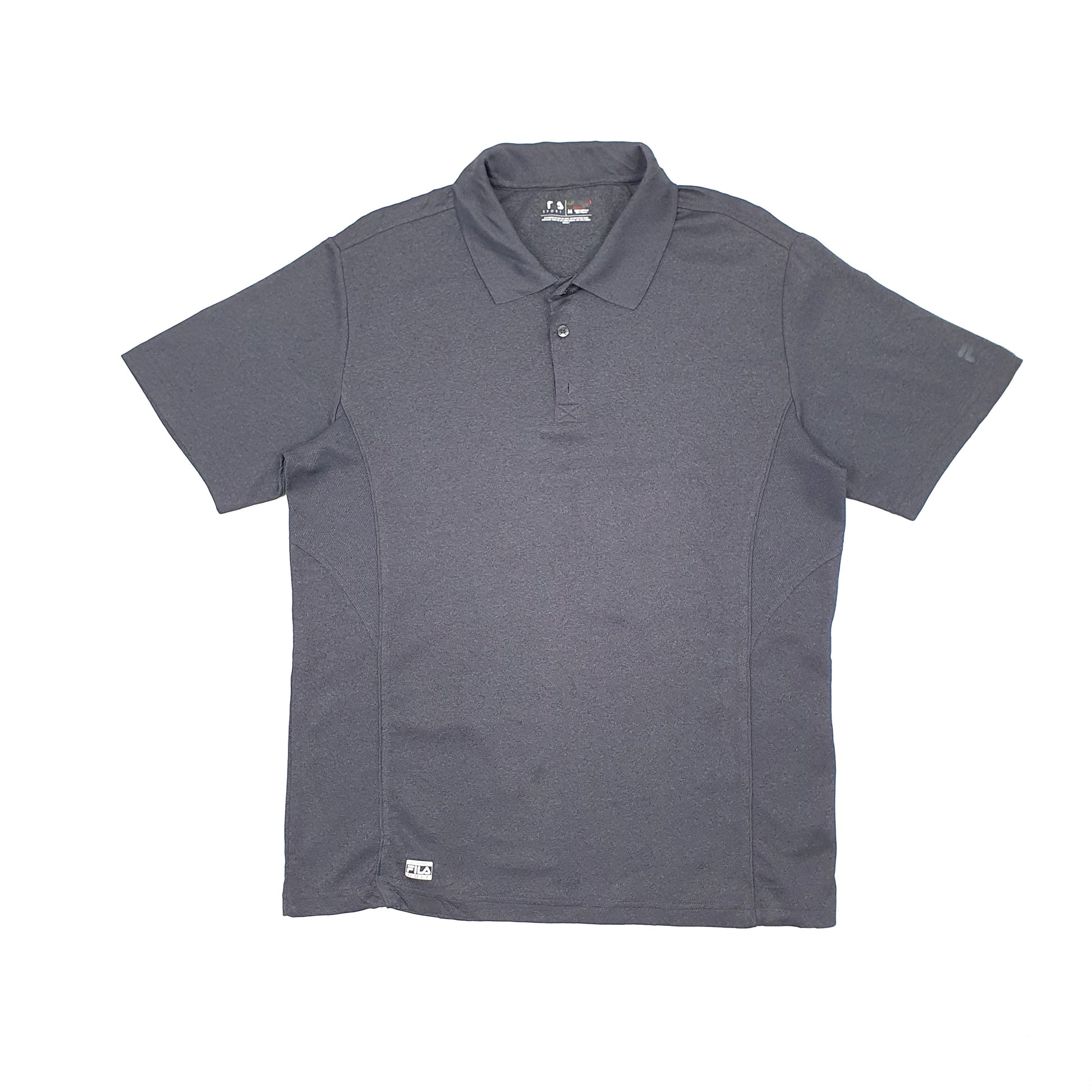 Fila Sport Golf Short Sleeve Polyester Polo Shirt Grey