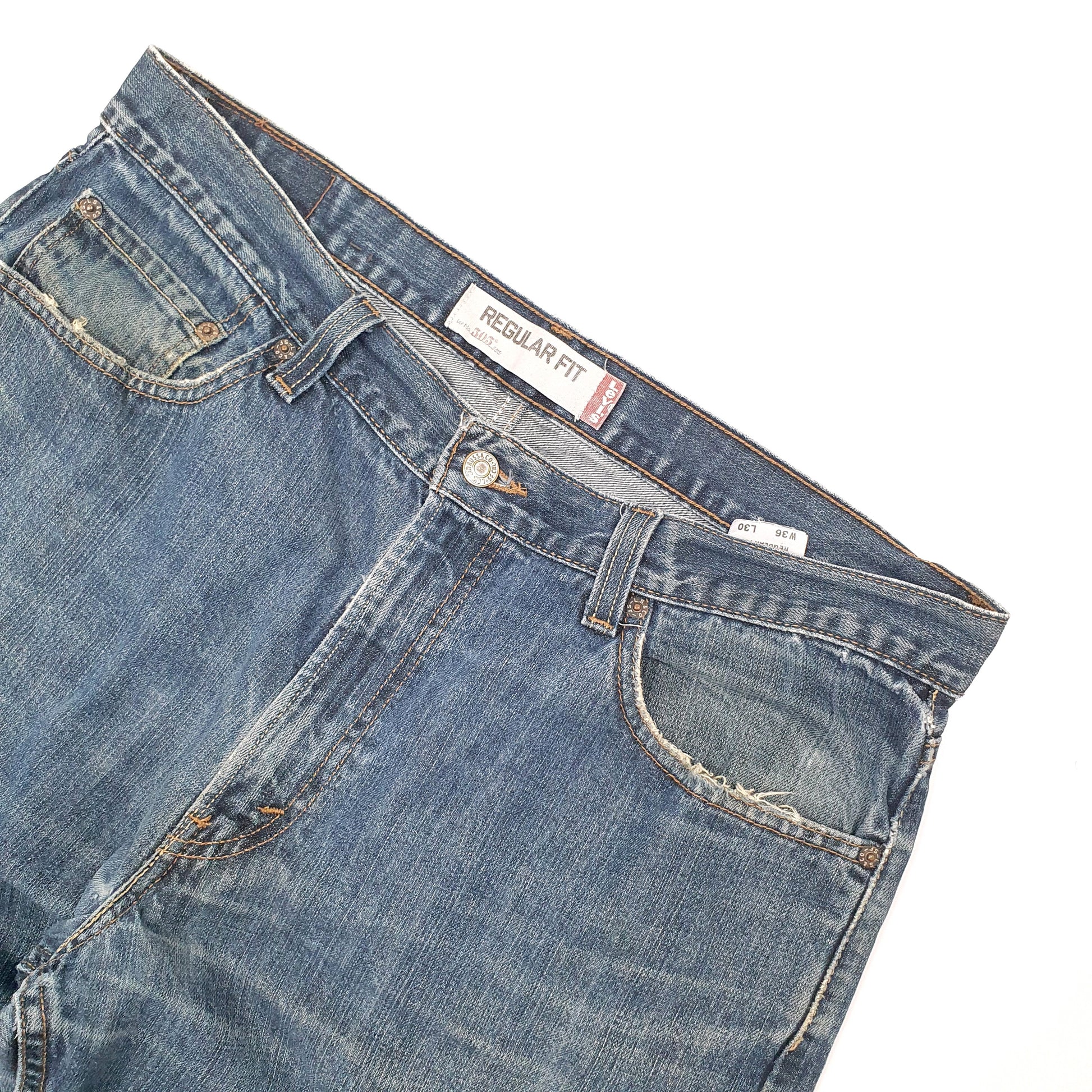 Levis 505 Regular Fit Jeans W36 L30 Blue