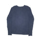 L.L. Bean Cable Knit Crewneck M Navy