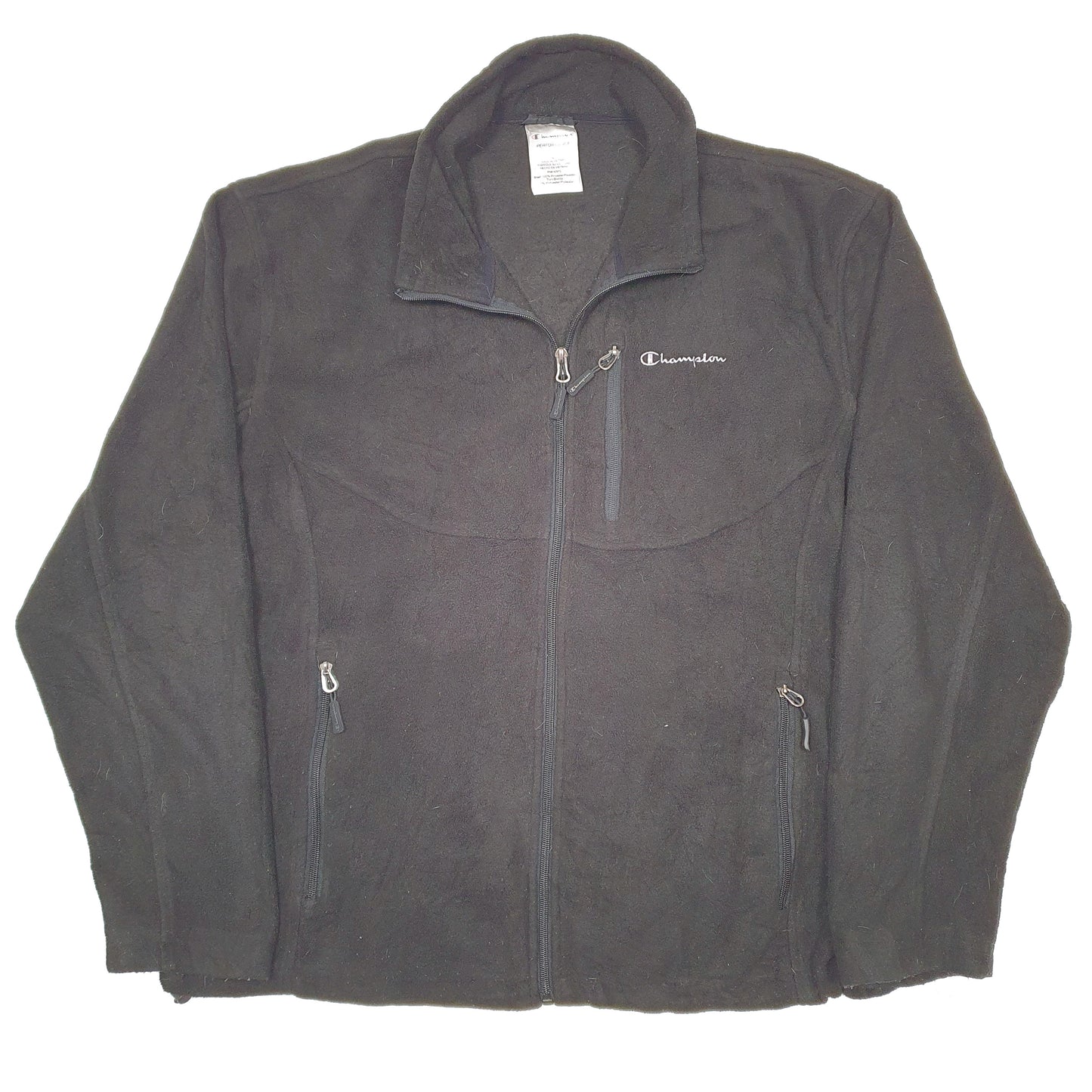 Mens Black Champion  Full Zip Jumper