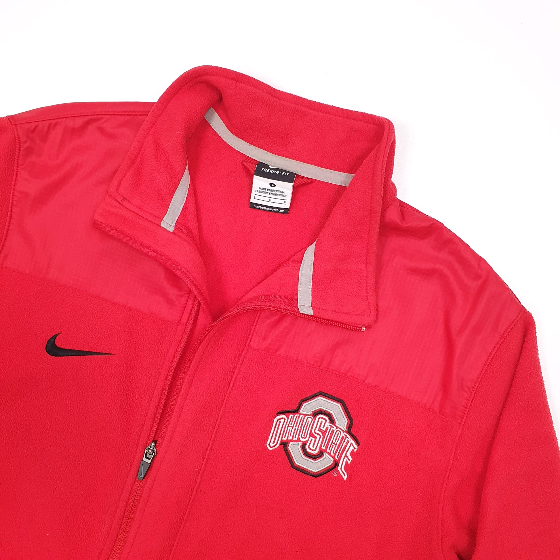 Nike Ohio State Full Zip Fleece L Red