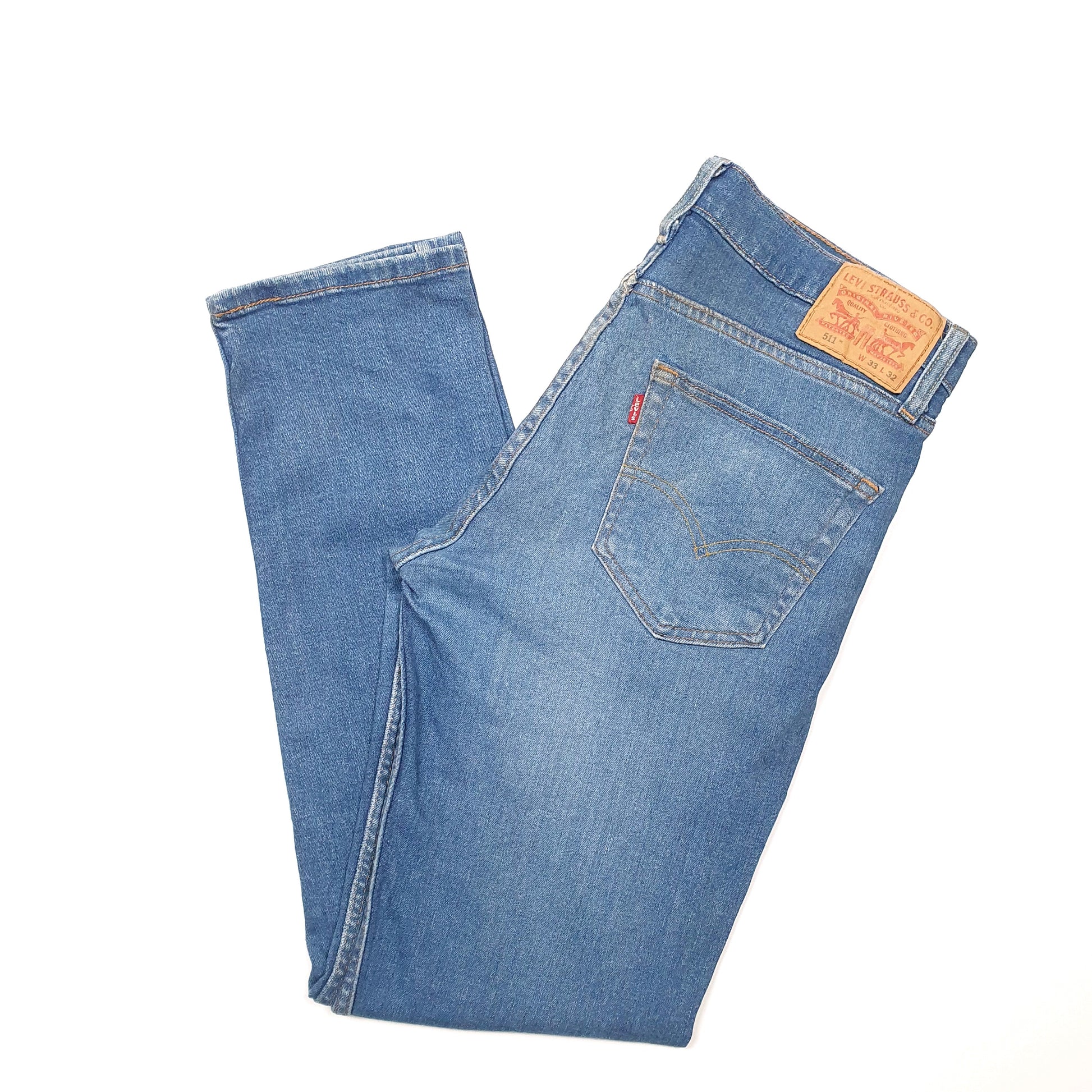 Levis 511 Slim Fit Jeans W33 L31 Blue