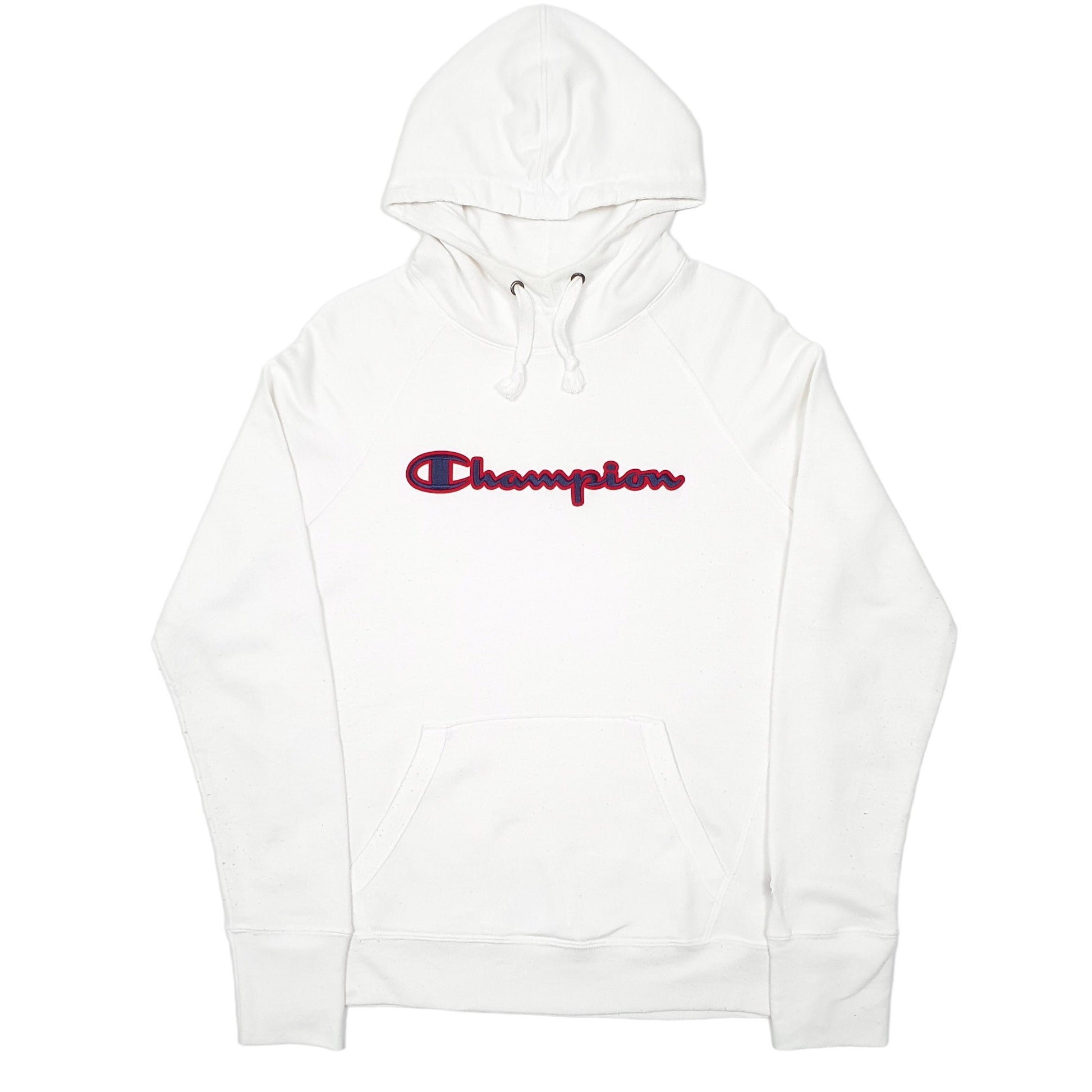 Mens White Champion  Hoodie Jumper