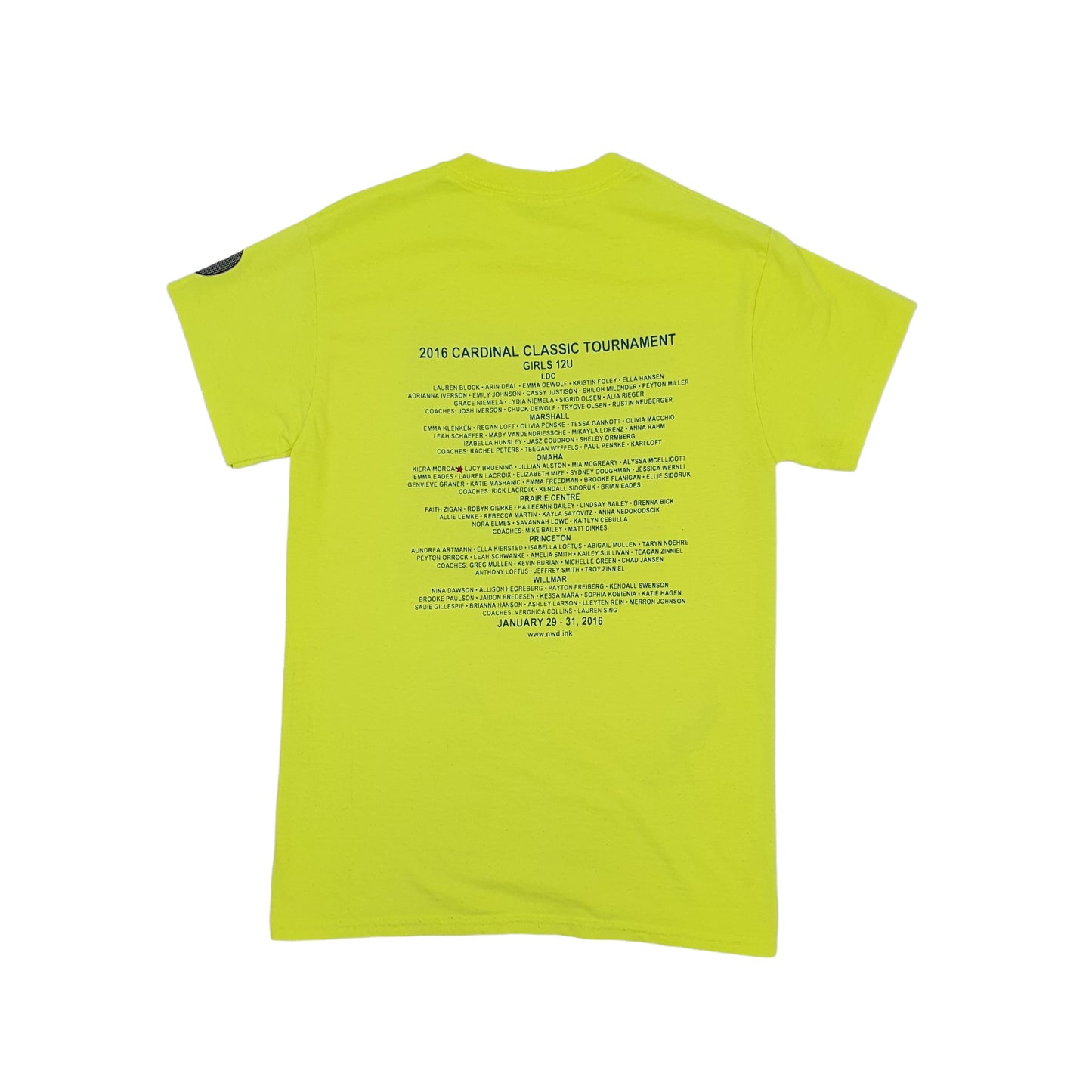 Gildan Minnesota Hockey Short Sleeve T Shirt Yellow