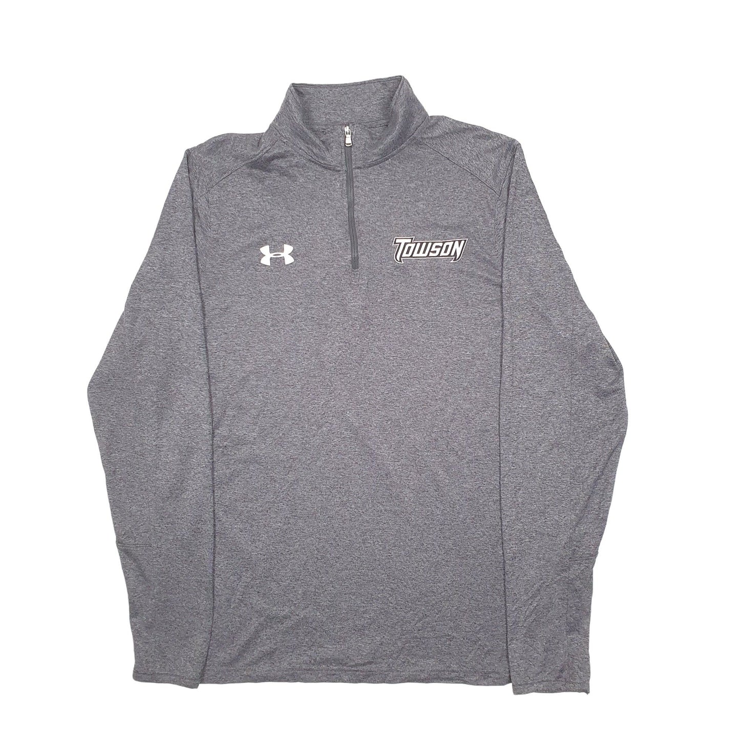 Mens Grey Under Armour Towson Quarter Zip Jumper