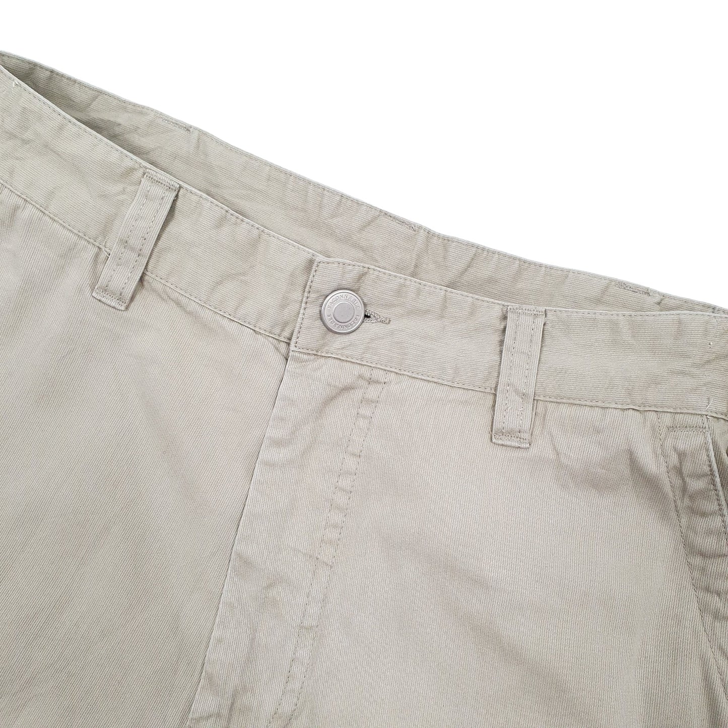 Facconable Beige Cargo Workwear Shorts W31