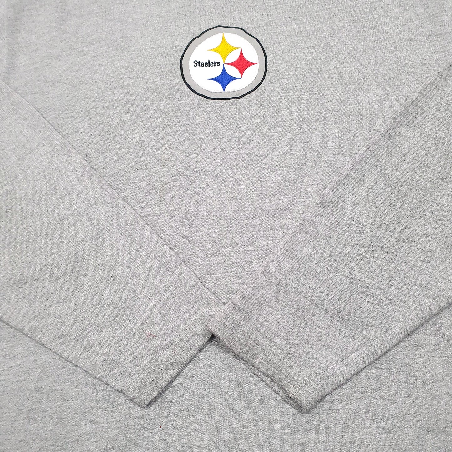 Mens Grey NFL Pittsburgh Steelers American Football Crewneck Jumper