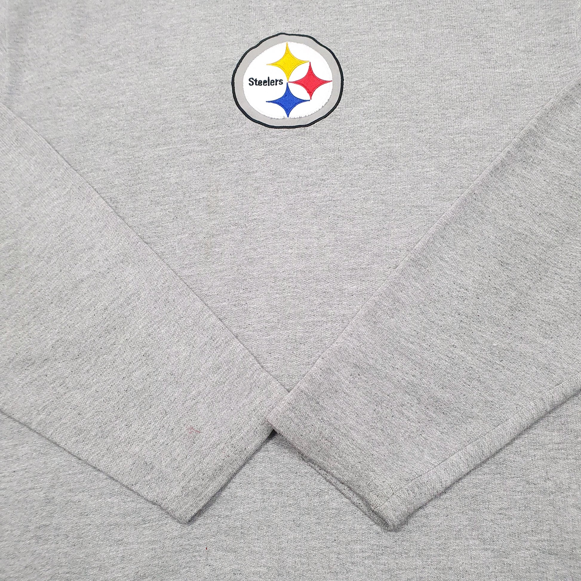 Mens Grey NFL Pittsburgh Steelers American Football Crewneck Jumper