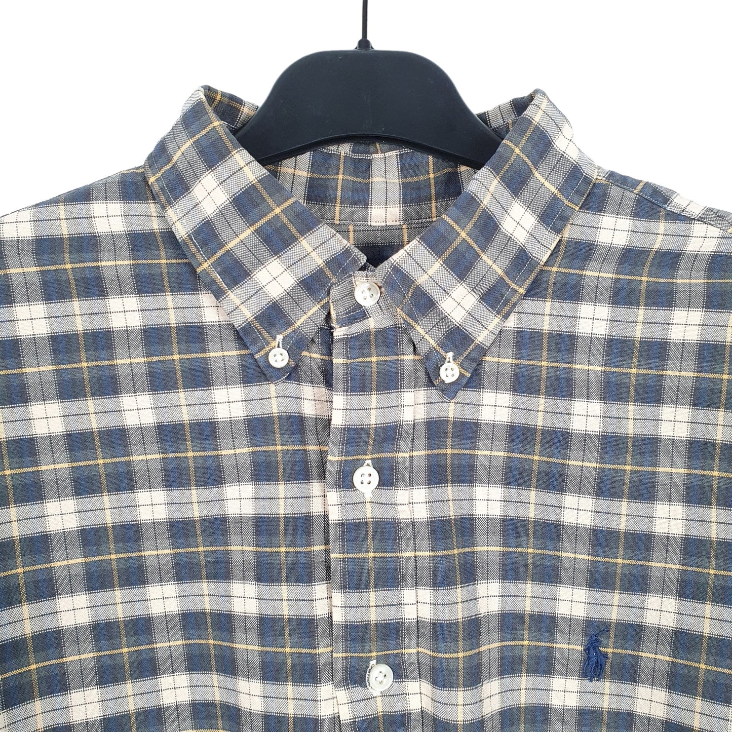 Ralph Lauren Long Sleeve Custom Fit Check Shirt Khaki