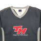 Mens Black Tommy Hilfiger Tommy Jeans Spellout Vintage Crewneck Jumper