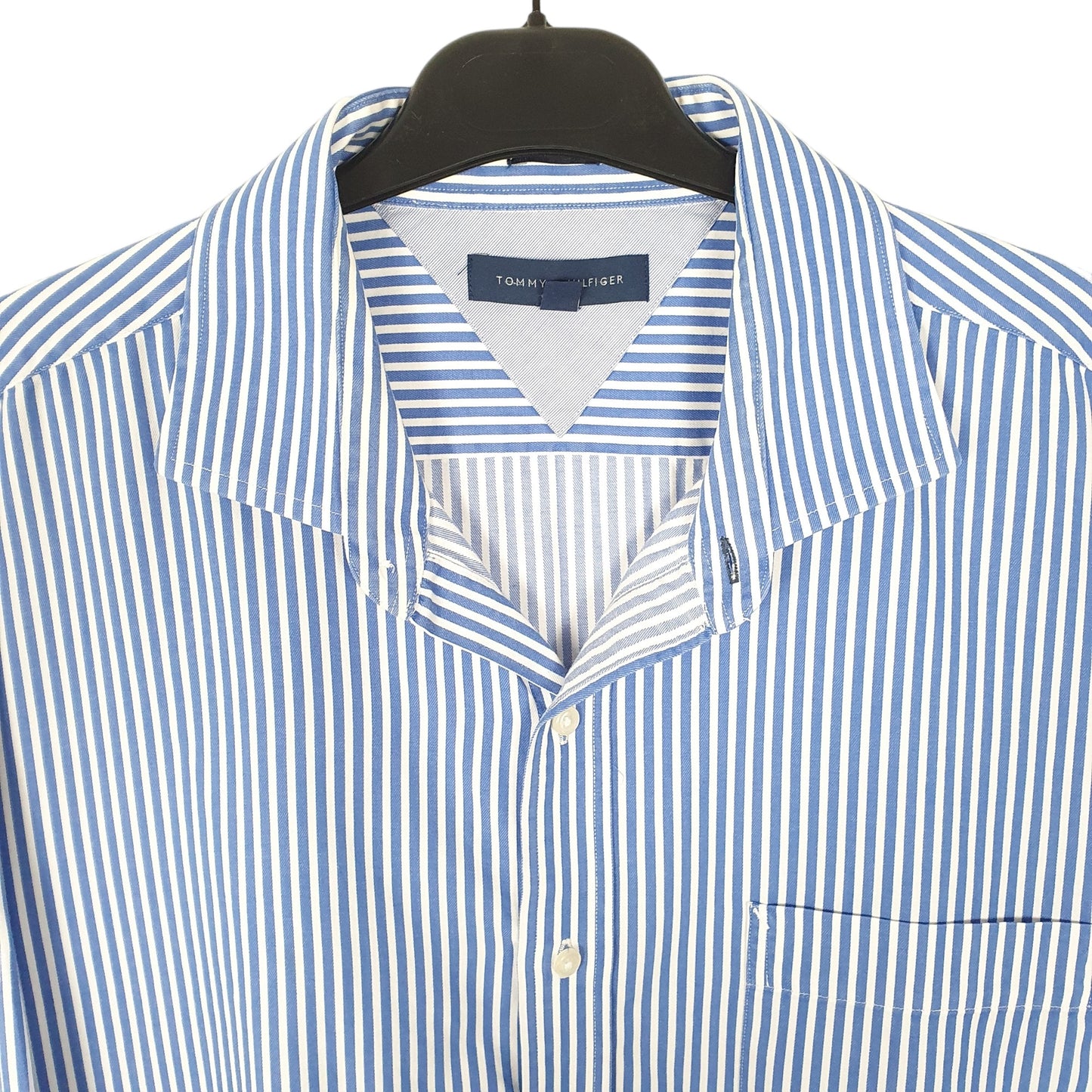 Tommy Hilfiger Long Sleeve Regular Fit Striped Shirt Blue