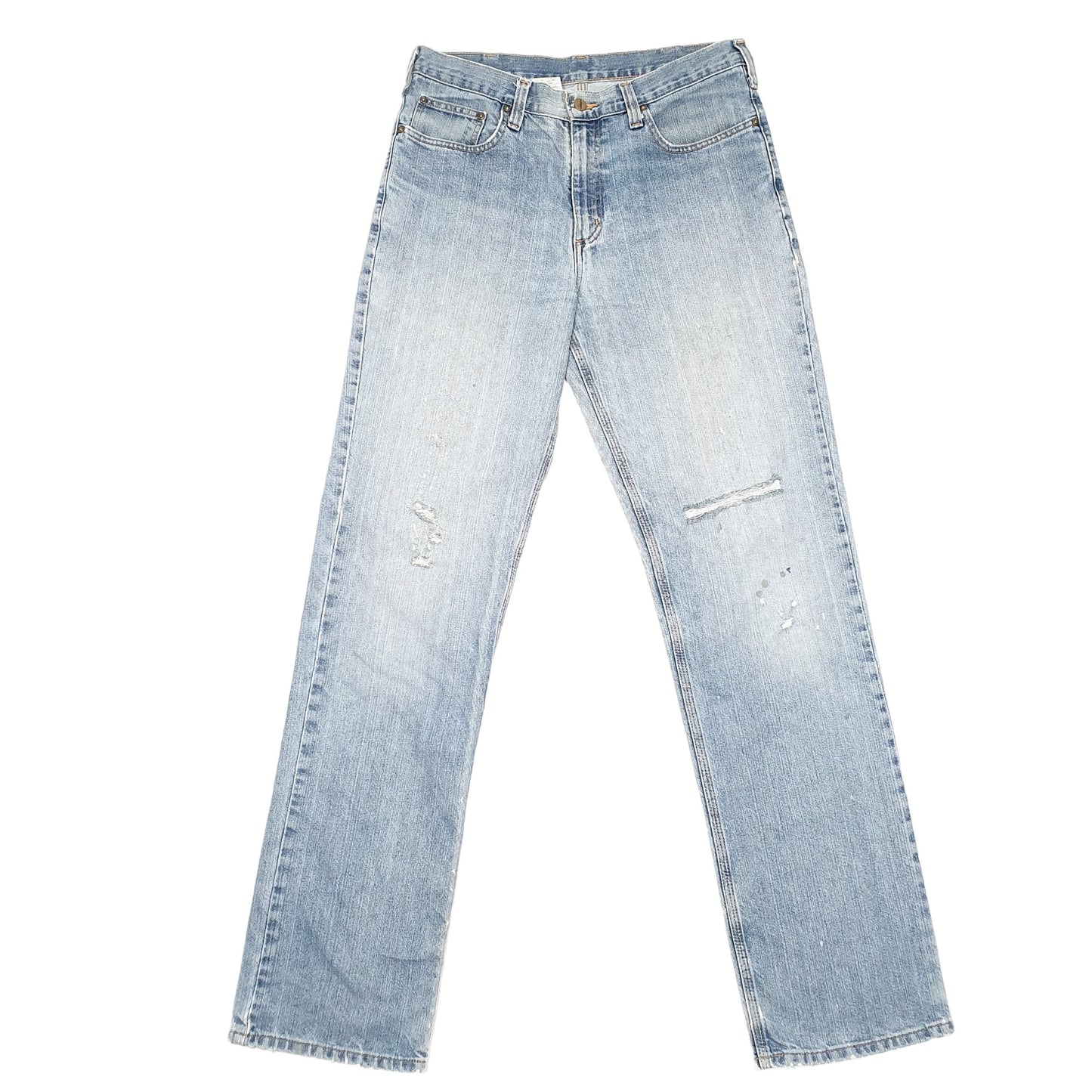 Mens Blue Carhartt Relaxed Casual JeansW33 L36