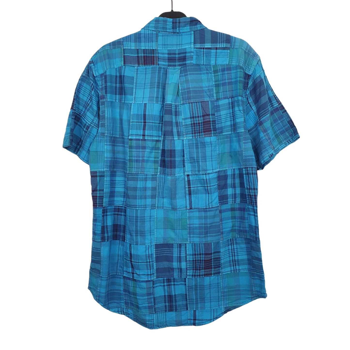 Ralph Lauren Short Sleeve Custom Fit Check Shirt Blue