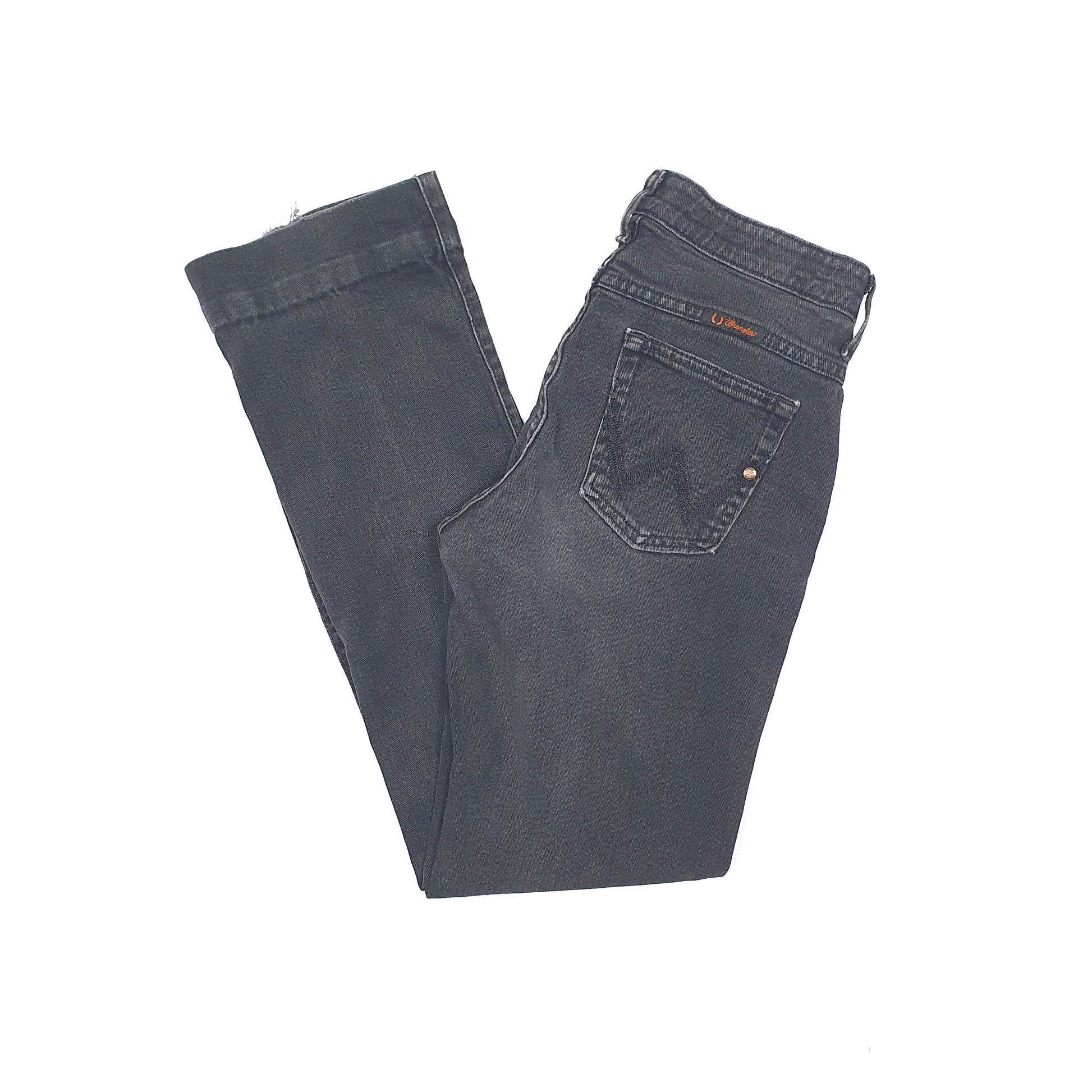 Wrangler Q Baby Regular Fit Mid Rise Jeans UK12 Black