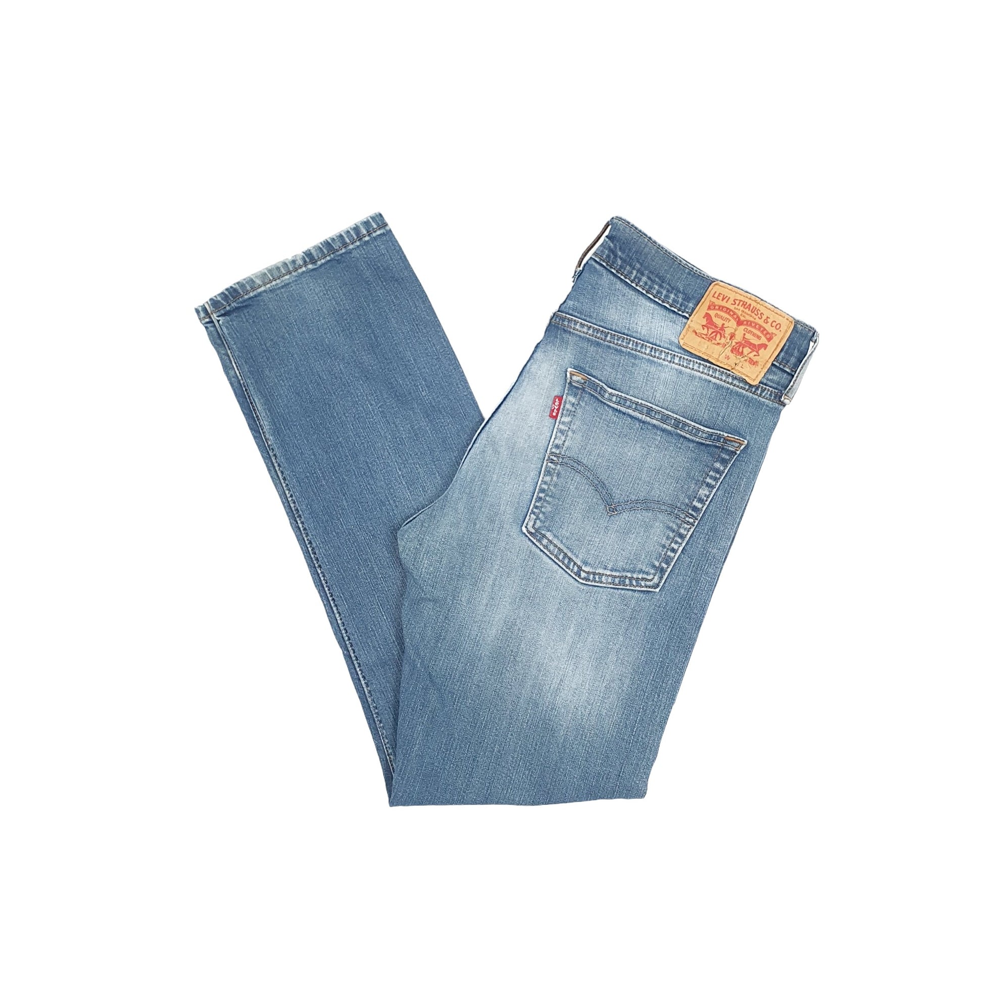 Mens Levis 513 Slim Fit Blue Stretch Jeans W32 L30 – Bundl Clothing