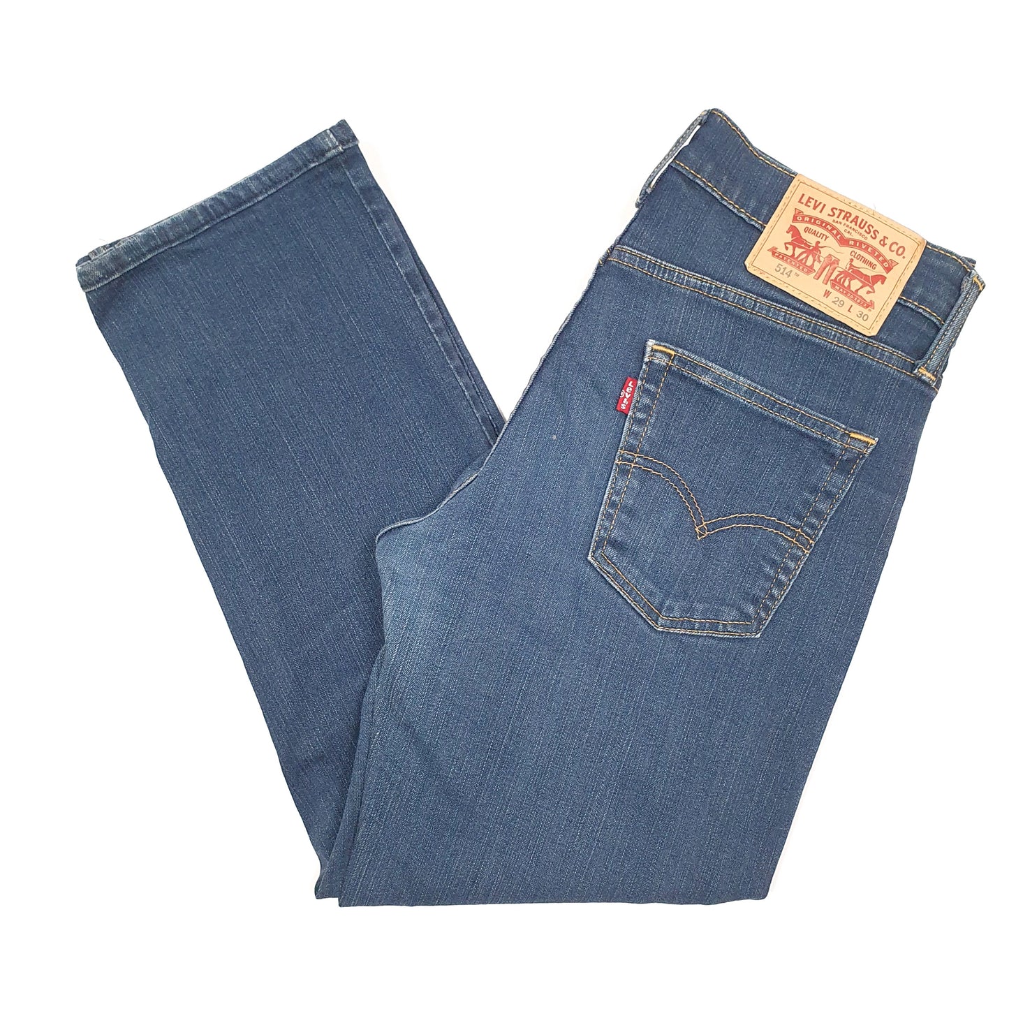 Levis 514 Straight Fit Jeans W29 L25 Blue