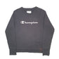 Mens Black Champion  Crewneck Jumper